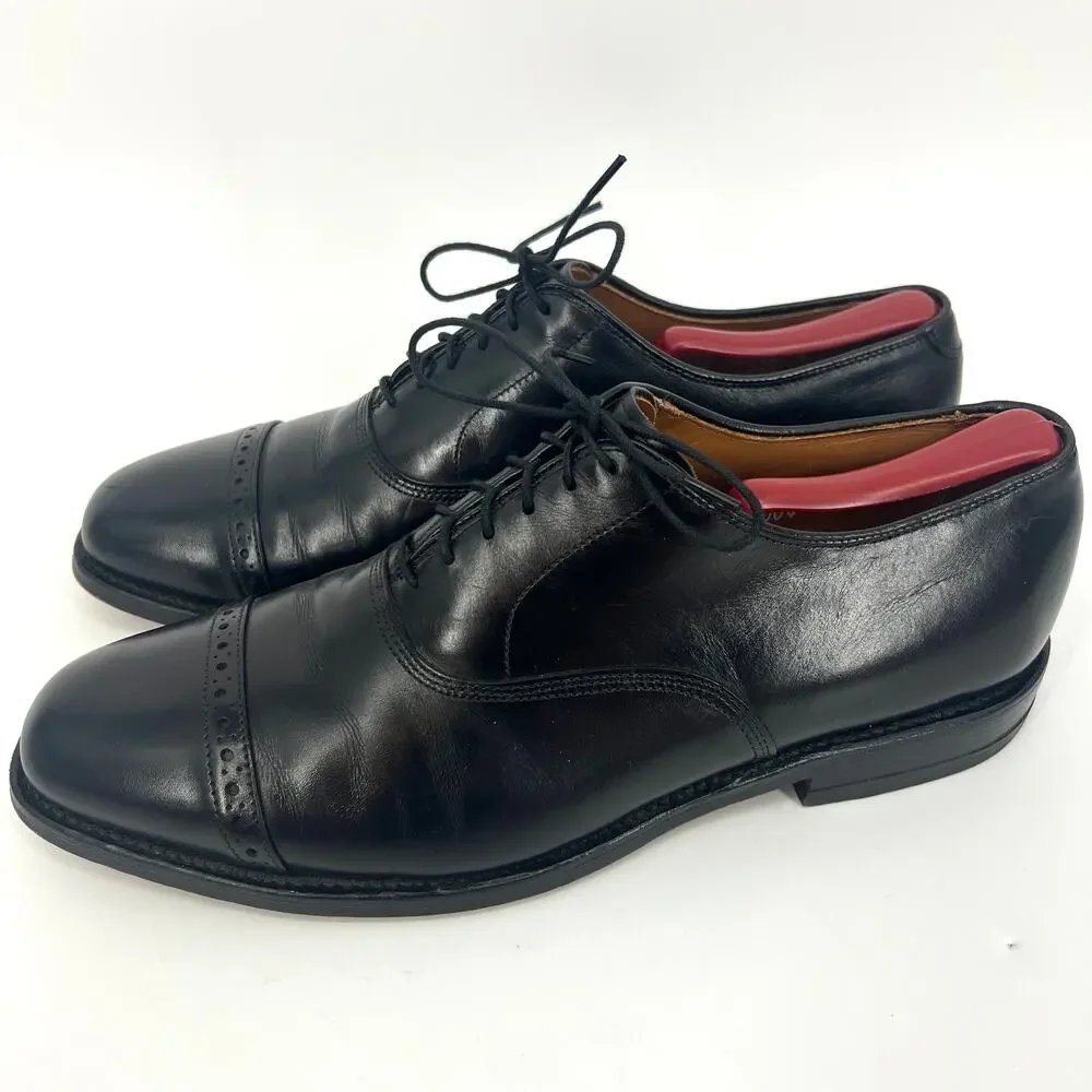 Allen Edmonds Mens Black Byron Leather Dress Shoes Size 9.5 C (narrow) Shoe Tree